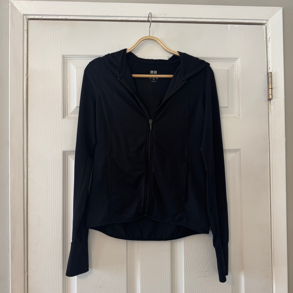 Uniqlo Black Zip Up UV Hoodie